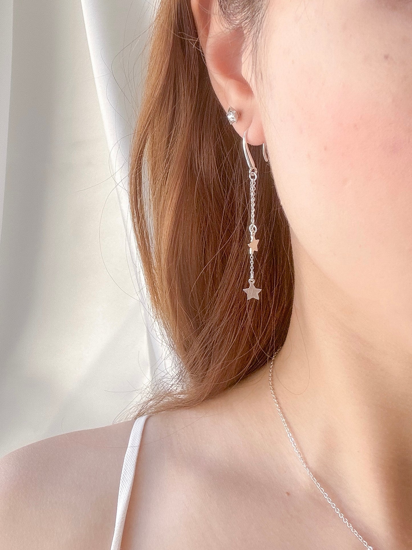 Silver Star Earrings