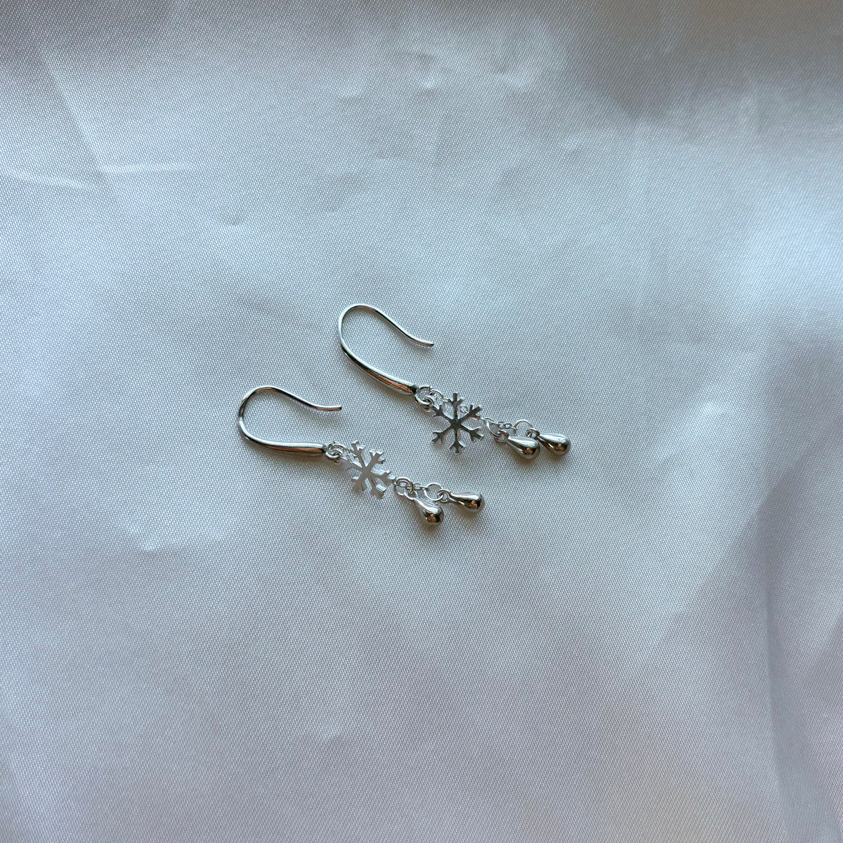 Falling Snowflake Earrings