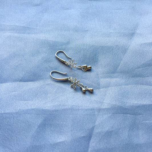 Falling Snowflake Earrings