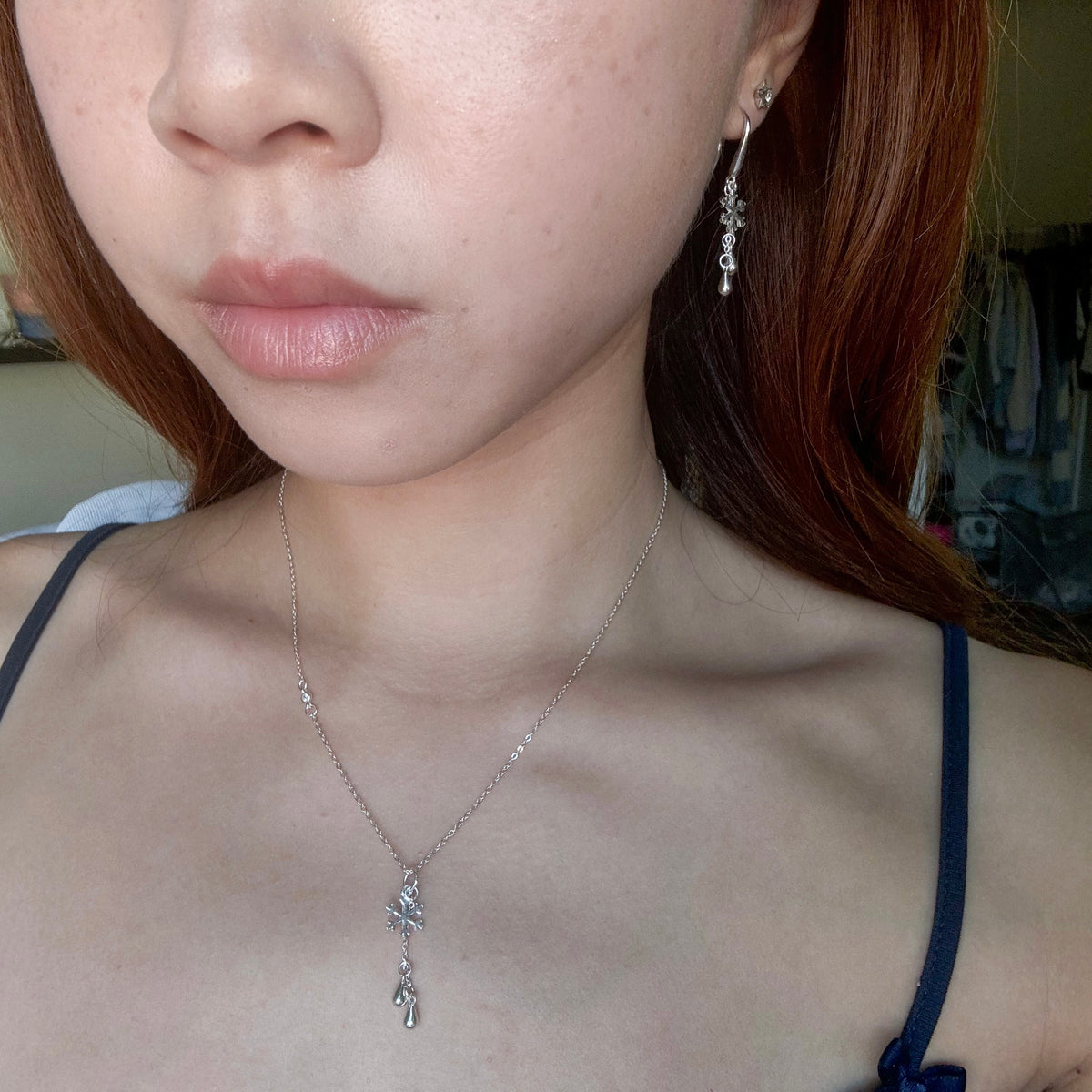 Falling Snowflake Earrings