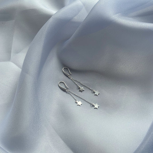 Silver Star Earrings