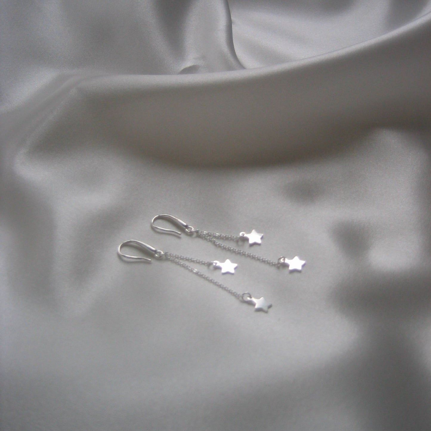 Silver Star Earrings